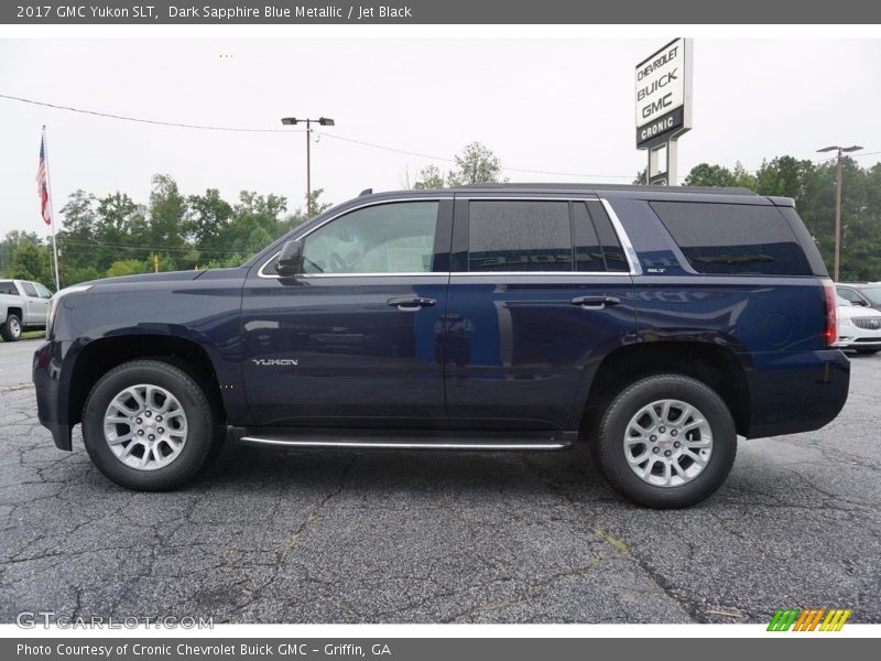 Dark Sapphire Blue Metallic / Jet Black 2017 GMC Yukon SLT