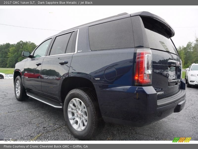 Dark Sapphire Blue Metallic / Jet Black 2017 GMC Yukon SLT