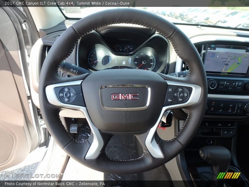 Summit White / Cocoa/­Dune 2017 GMC Canyon SLT Crew Cab 4x4