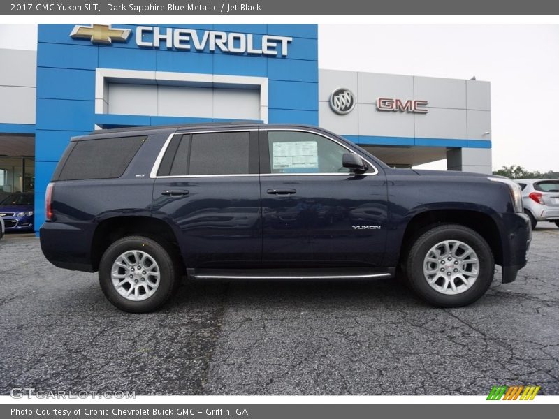 Dark Sapphire Blue Metallic / Jet Black 2017 GMC Yukon SLT
