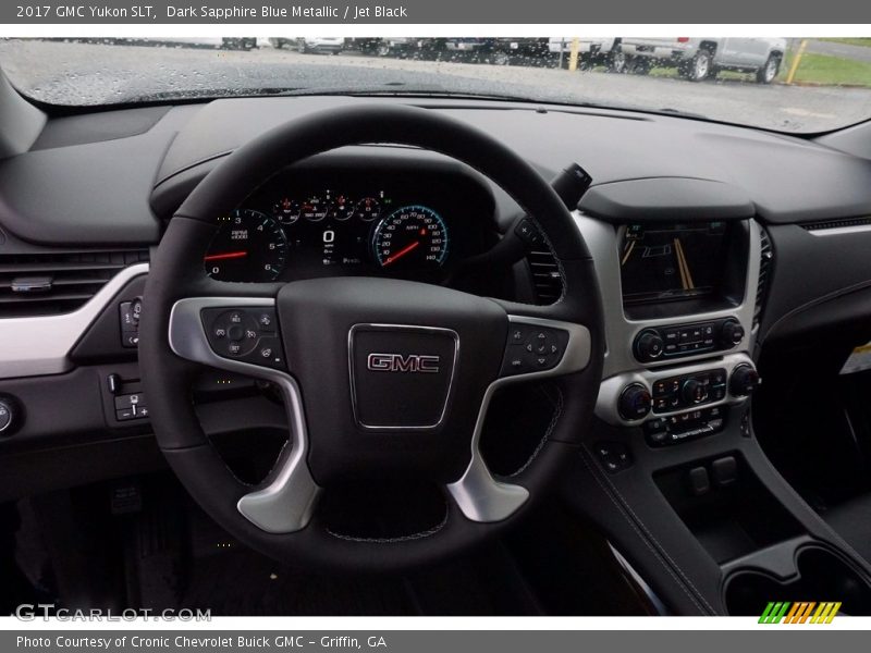 Dark Sapphire Blue Metallic / Jet Black 2017 GMC Yukon SLT