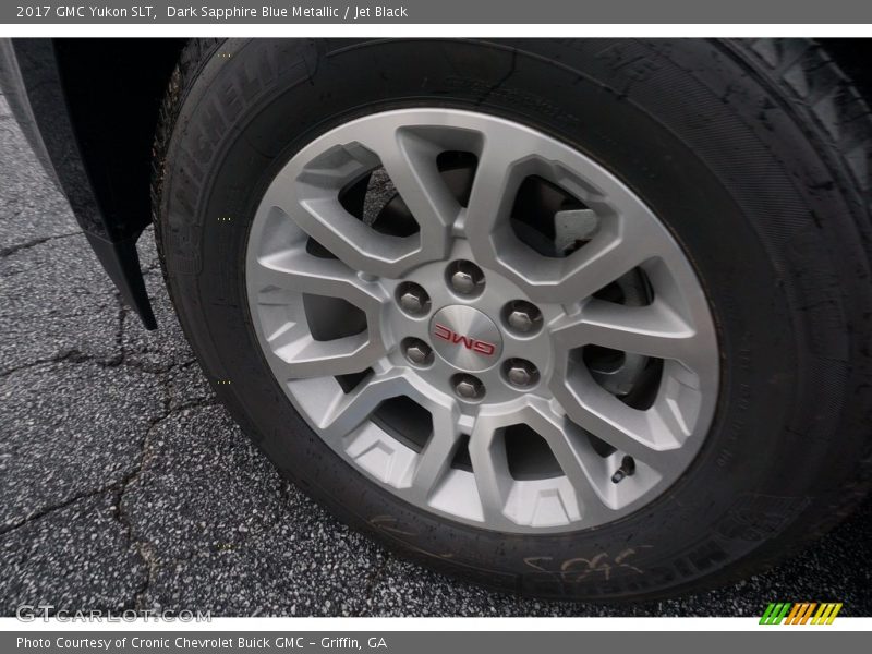 Dark Sapphire Blue Metallic / Jet Black 2017 GMC Yukon SLT