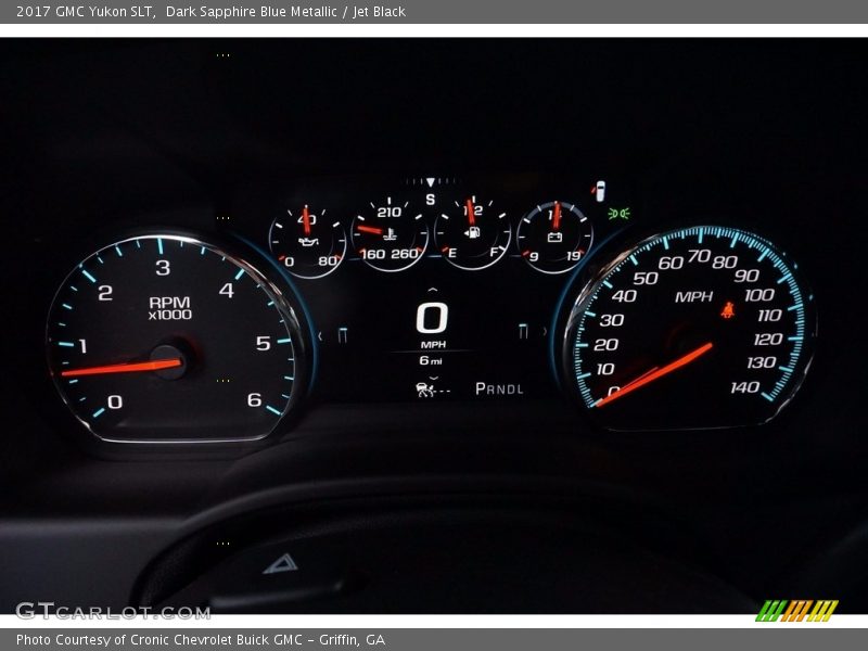 Dark Sapphire Blue Metallic / Jet Black 2017 GMC Yukon SLT