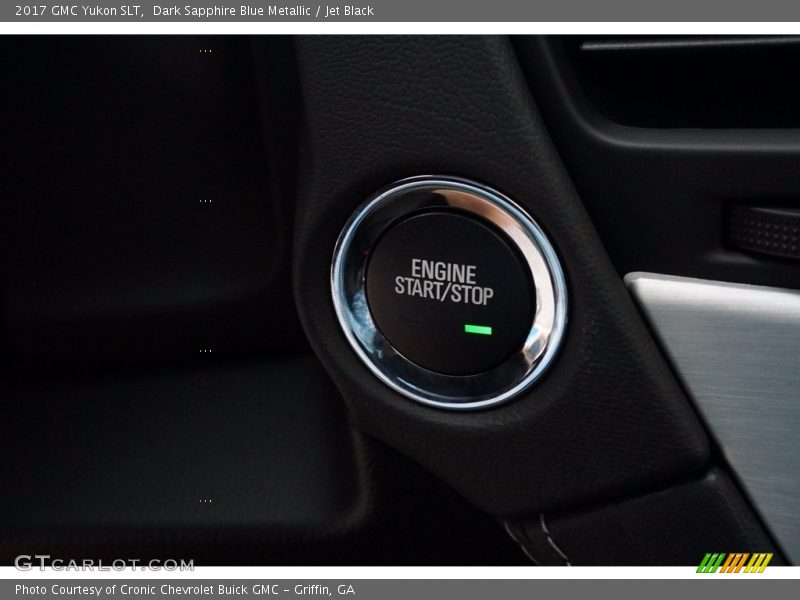 Dark Sapphire Blue Metallic / Jet Black 2017 GMC Yukon SLT