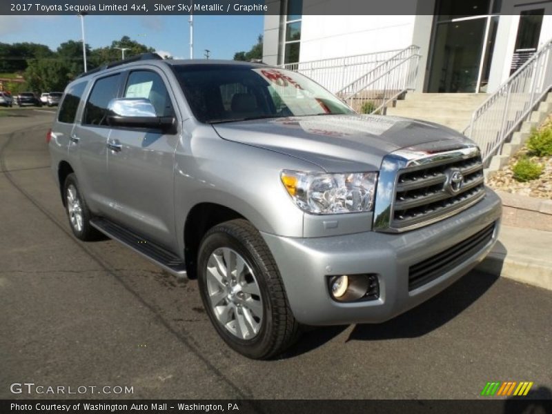 Silver Sky Metallic / Graphite 2017 Toyota Sequoia Limited 4x4