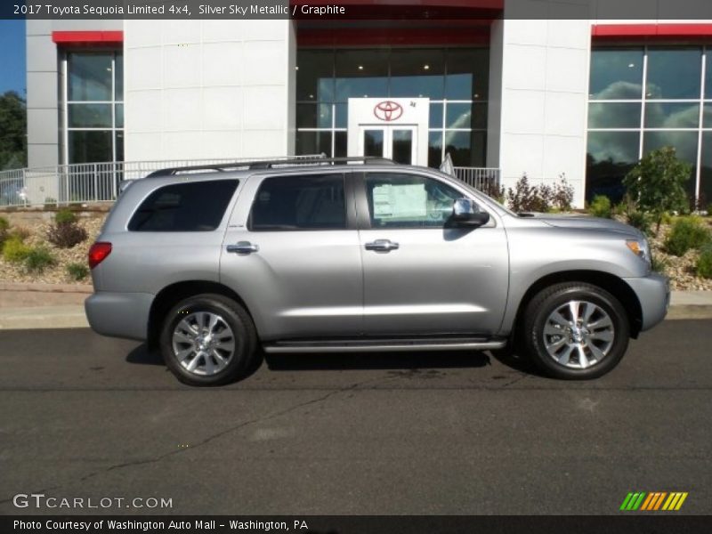 Silver Sky Metallic / Graphite 2017 Toyota Sequoia Limited 4x4