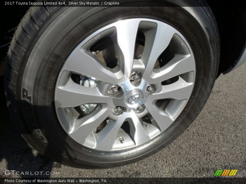 Silver Sky Metallic / Graphite 2017 Toyota Sequoia Limited 4x4