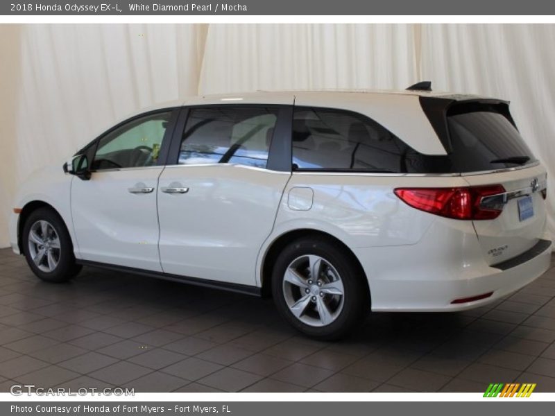 White Diamond Pearl / Mocha 2018 Honda Odyssey EX-L