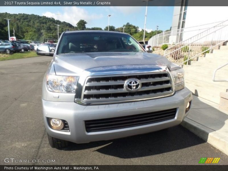 Silver Sky Metallic / Graphite 2017 Toyota Sequoia Limited 4x4