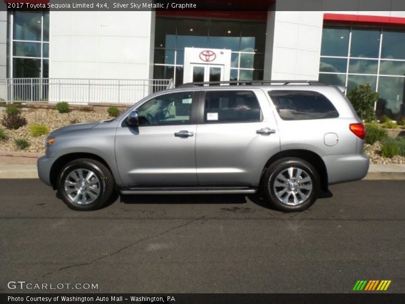 Silver Sky Metallic / Graphite 2017 Toyota Sequoia Limited 4x4