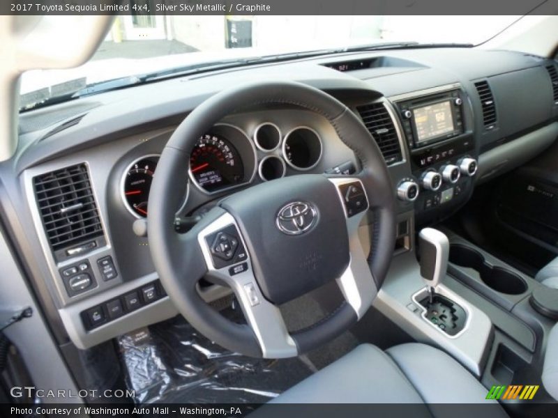 Silver Sky Metallic / Graphite 2017 Toyota Sequoia Limited 4x4
