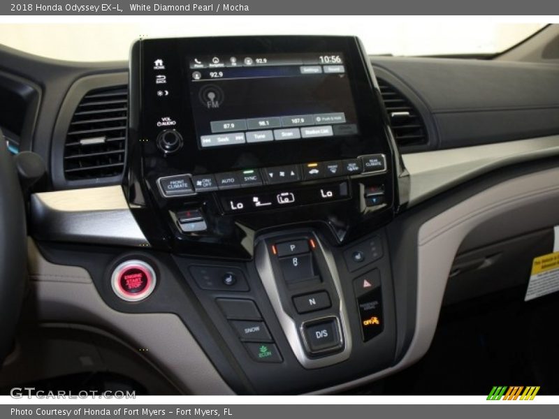 White Diamond Pearl / Mocha 2018 Honda Odyssey EX-L