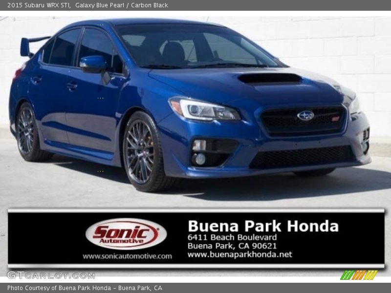 Galaxy Blue Pearl / Carbon Black 2015 Subaru WRX STI