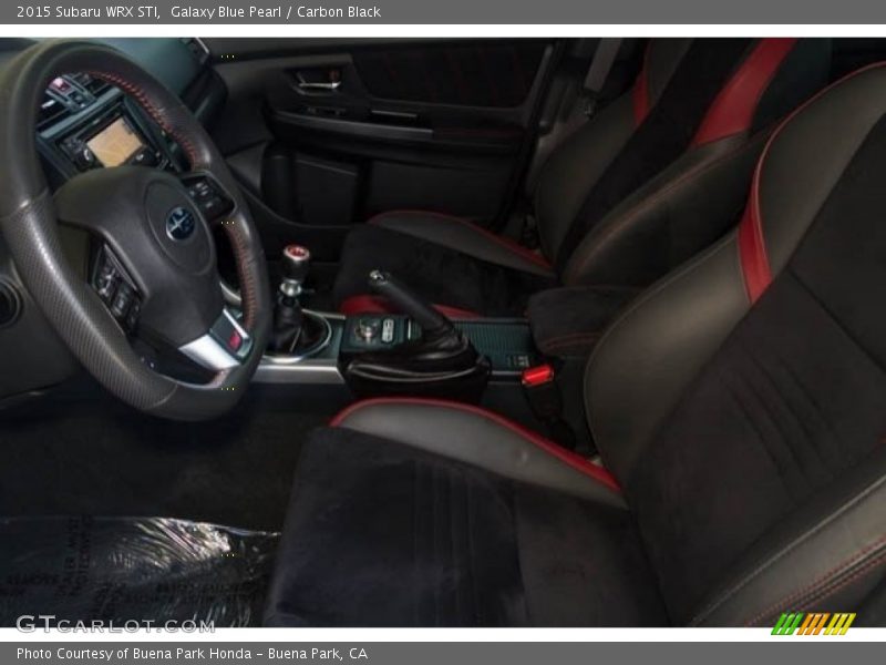 Galaxy Blue Pearl / Carbon Black 2015 Subaru WRX STI