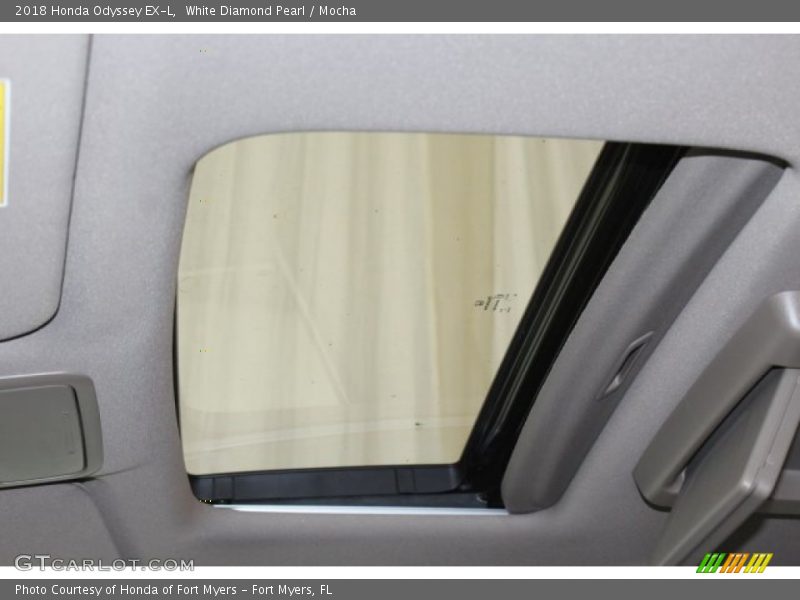 White Diamond Pearl / Mocha 2018 Honda Odyssey EX-L