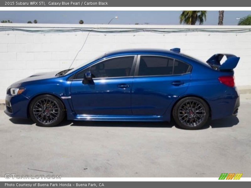 Galaxy Blue Pearl / Carbon Black 2015 Subaru WRX STI