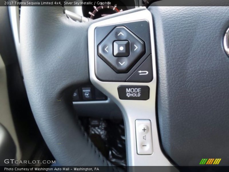 Silver Sky Metallic / Graphite 2017 Toyota Sequoia Limited 4x4