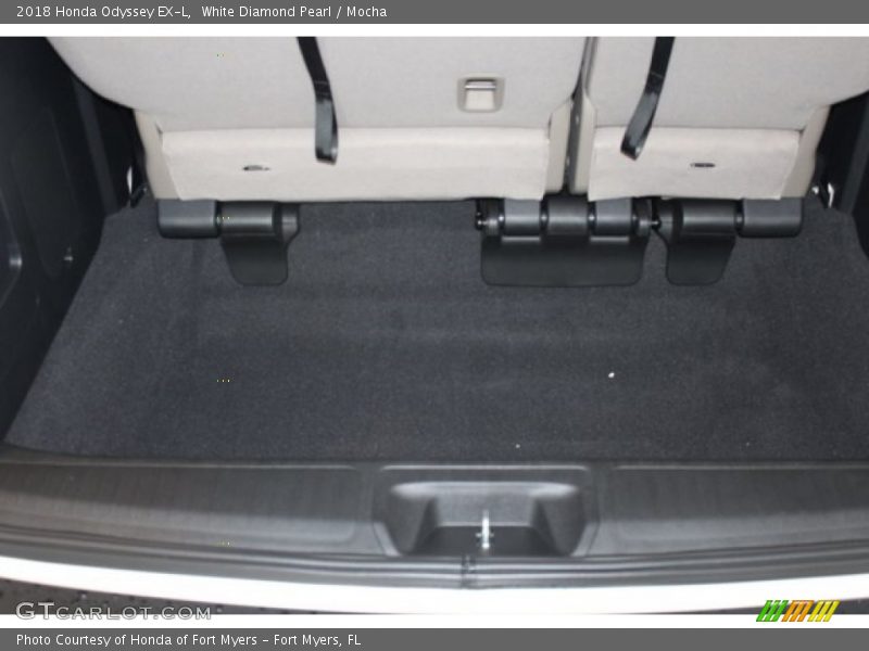 White Diamond Pearl / Mocha 2018 Honda Odyssey EX-L