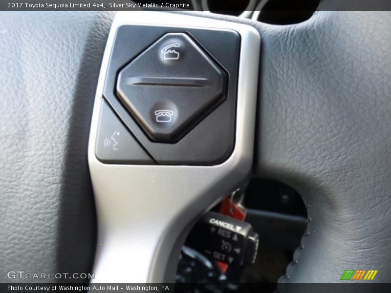 Silver Sky Metallic / Graphite 2017 Toyota Sequoia Limited 4x4