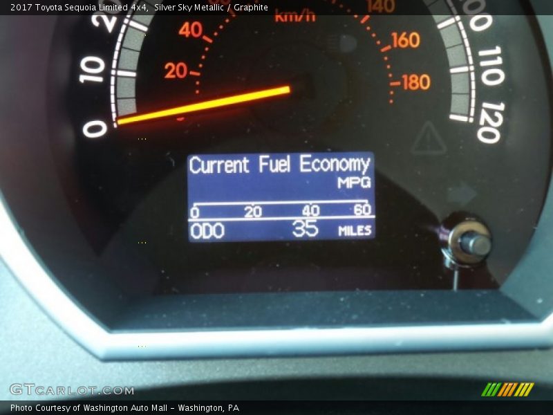 Silver Sky Metallic / Graphite 2017 Toyota Sequoia Limited 4x4