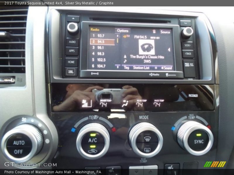 Silver Sky Metallic / Graphite 2017 Toyota Sequoia Limited 4x4