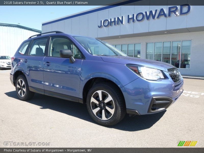 Quartz Blue Pearl / Platinum 2018 Subaru Forester 2.5i