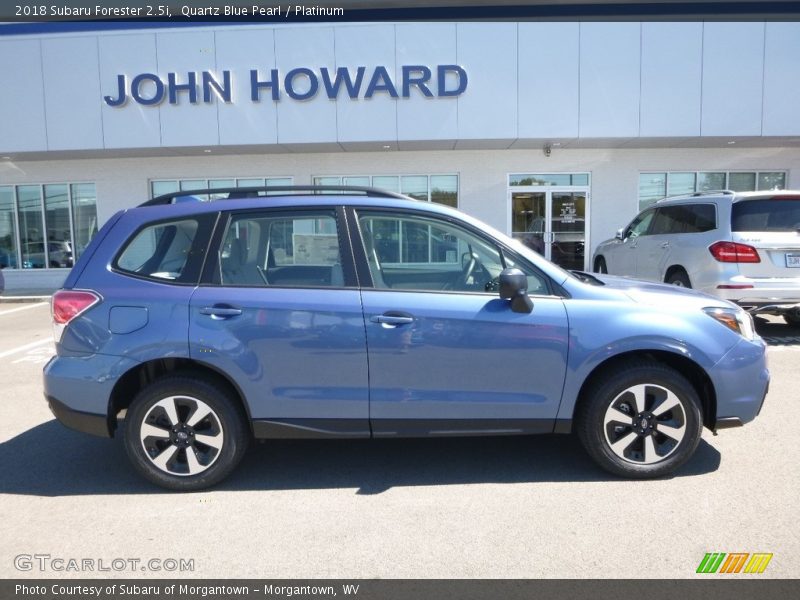 Quartz Blue Pearl / Platinum 2018 Subaru Forester 2.5i
