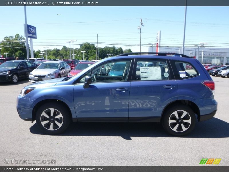 Quartz Blue Pearl / Platinum 2018 Subaru Forester 2.5i