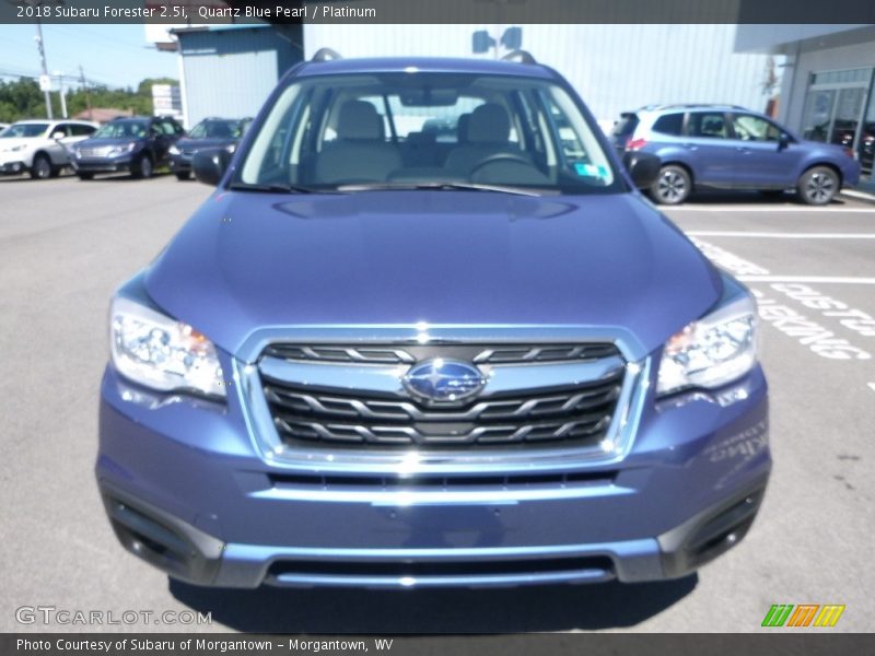 Quartz Blue Pearl / Platinum 2018 Subaru Forester 2.5i