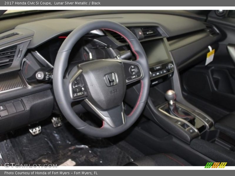 Lunar Silver Metallic / Black 2017 Honda Civic Si Coupe
