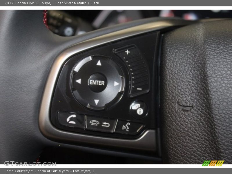 Lunar Silver Metallic / Black 2017 Honda Civic Si Coupe