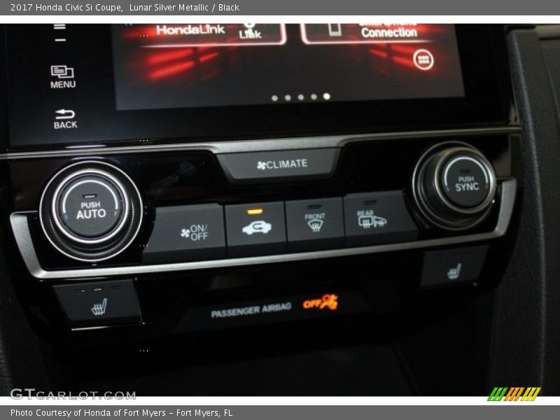 Lunar Silver Metallic / Black 2017 Honda Civic Si Coupe