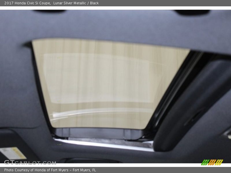 Lunar Silver Metallic / Black 2017 Honda Civic Si Coupe