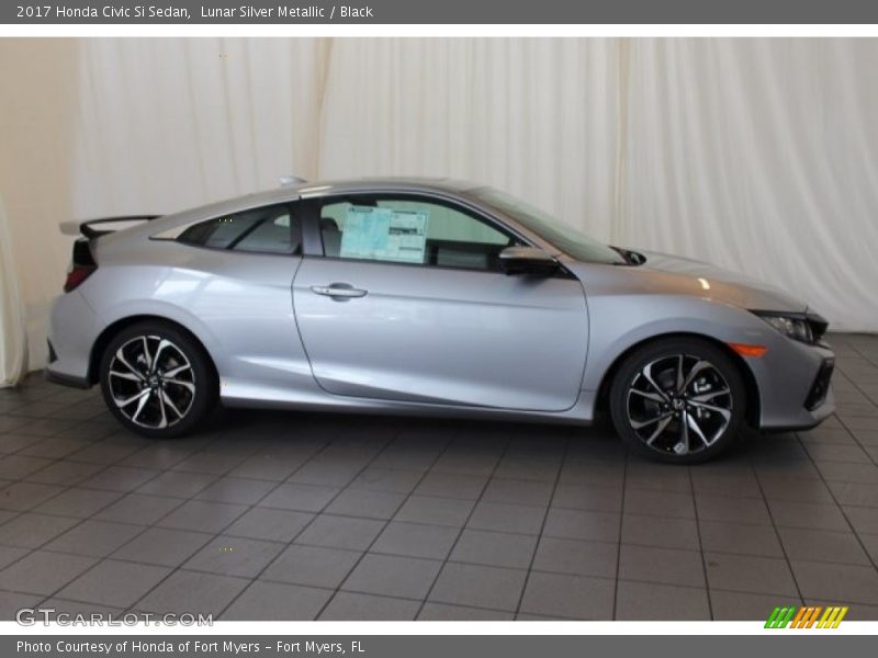 Lunar Silver Metallic / Black 2017 Honda Civic Si Sedan