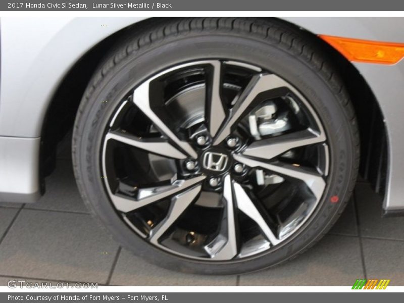 Lunar Silver Metallic / Black 2017 Honda Civic Si Sedan