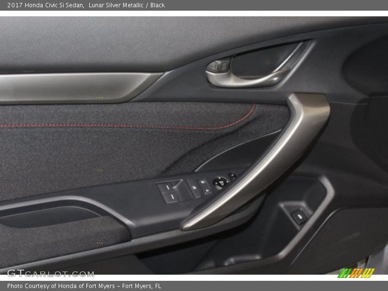 Lunar Silver Metallic / Black 2017 Honda Civic Si Sedan