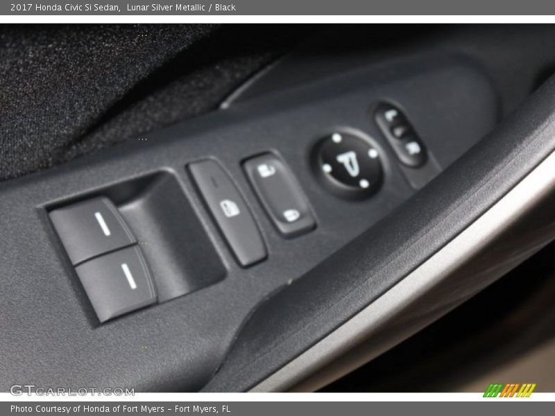 Lunar Silver Metallic / Black 2017 Honda Civic Si Sedan