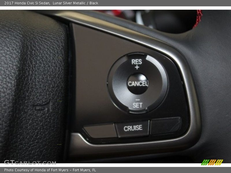 Lunar Silver Metallic / Black 2017 Honda Civic Si Sedan