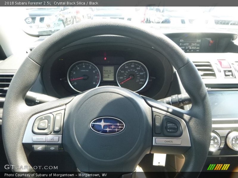 Crystal Black Silica / Black 2018 Subaru Forester 2.5i