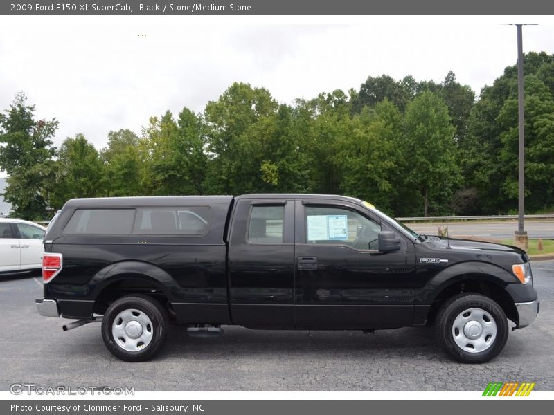 Black / Stone/Medium Stone 2009 Ford F150 XL SuperCab