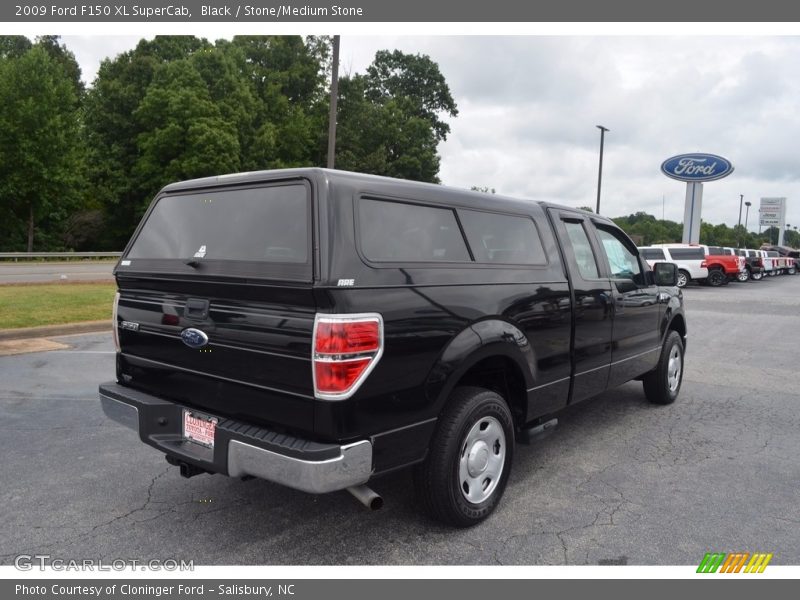 Black / Stone/Medium Stone 2009 Ford F150 XL SuperCab