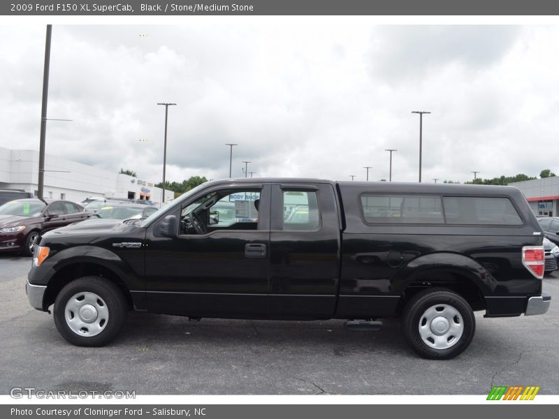 Black / Stone/Medium Stone 2009 Ford F150 XL SuperCab