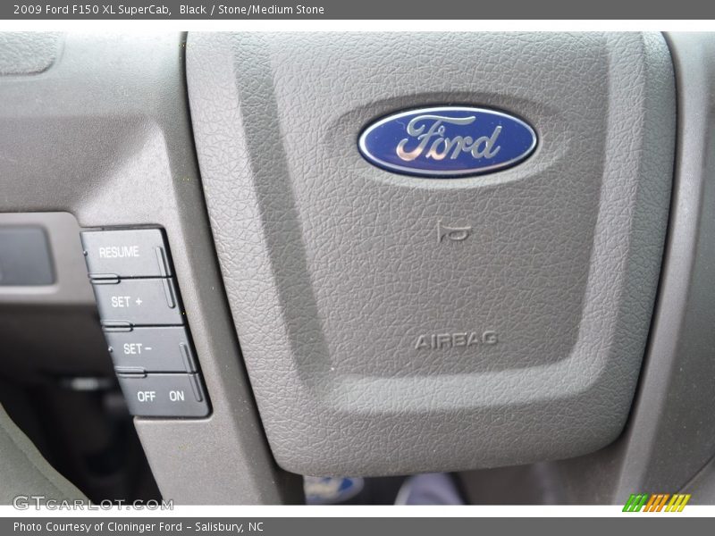 Black / Stone/Medium Stone 2009 Ford F150 XL SuperCab