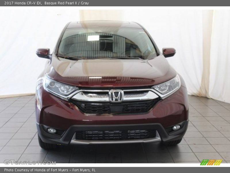 Basque Red Pearl II / Gray 2017 Honda CR-V EX