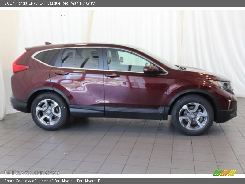 Basque Red Pearl II / Gray 2017 Honda CR-V EX