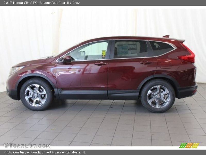 Basque Red Pearl II / Gray 2017 Honda CR-V EX