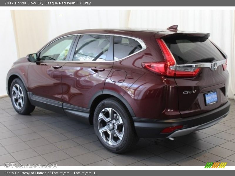 Basque Red Pearl II / Gray 2017 Honda CR-V EX