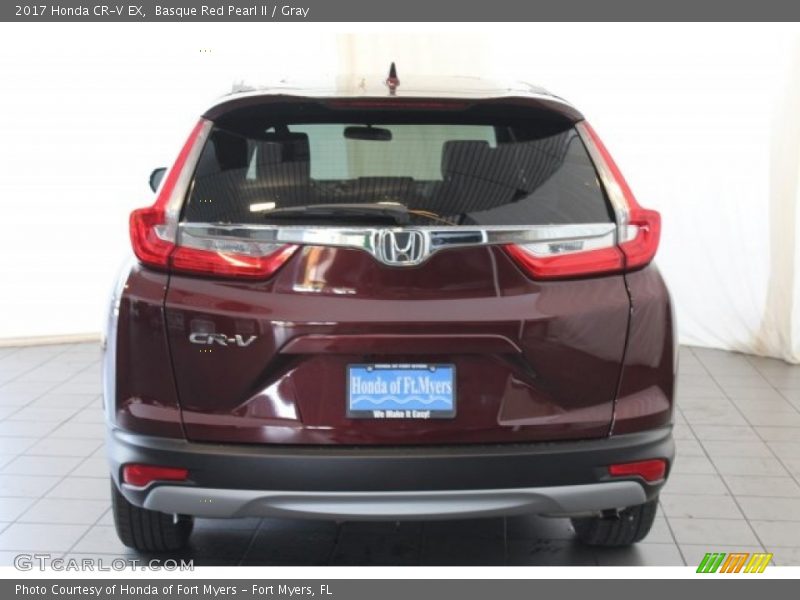Basque Red Pearl II / Gray 2017 Honda CR-V EX