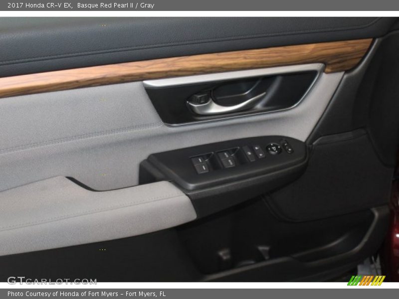 Basque Red Pearl II / Gray 2017 Honda CR-V EX