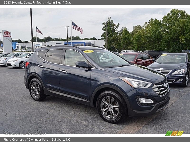 Marlin Blue / Gray 2013 Hyundai Santa Fe Sport